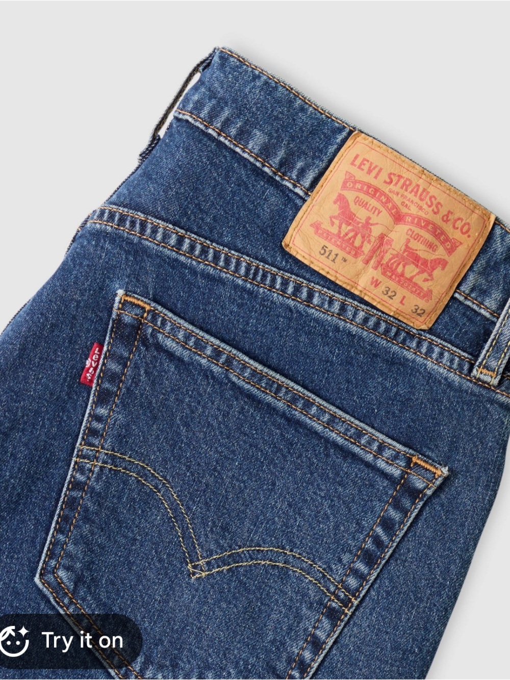 Levi's Dark Blue Slim Straight Men's Jeans